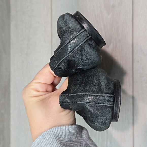 Tory Burch Logo Leather Ballet Flats slip on shoes sz 7M - Picture 8 of 16